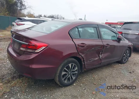 2013 Honda Civic Ex from USA, damaged, VIN 19XFB2F86DE060312